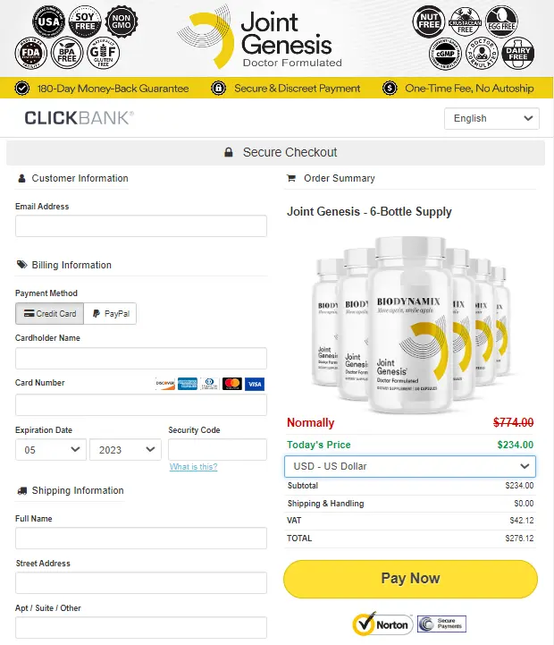 Joint Genesis -Secure-Checkout